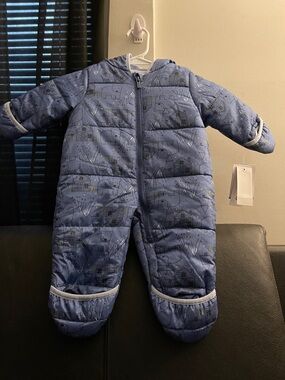 Carter's Baby Printed Fleece-Lined Hooded Snowsuit Size 3 Months NWT